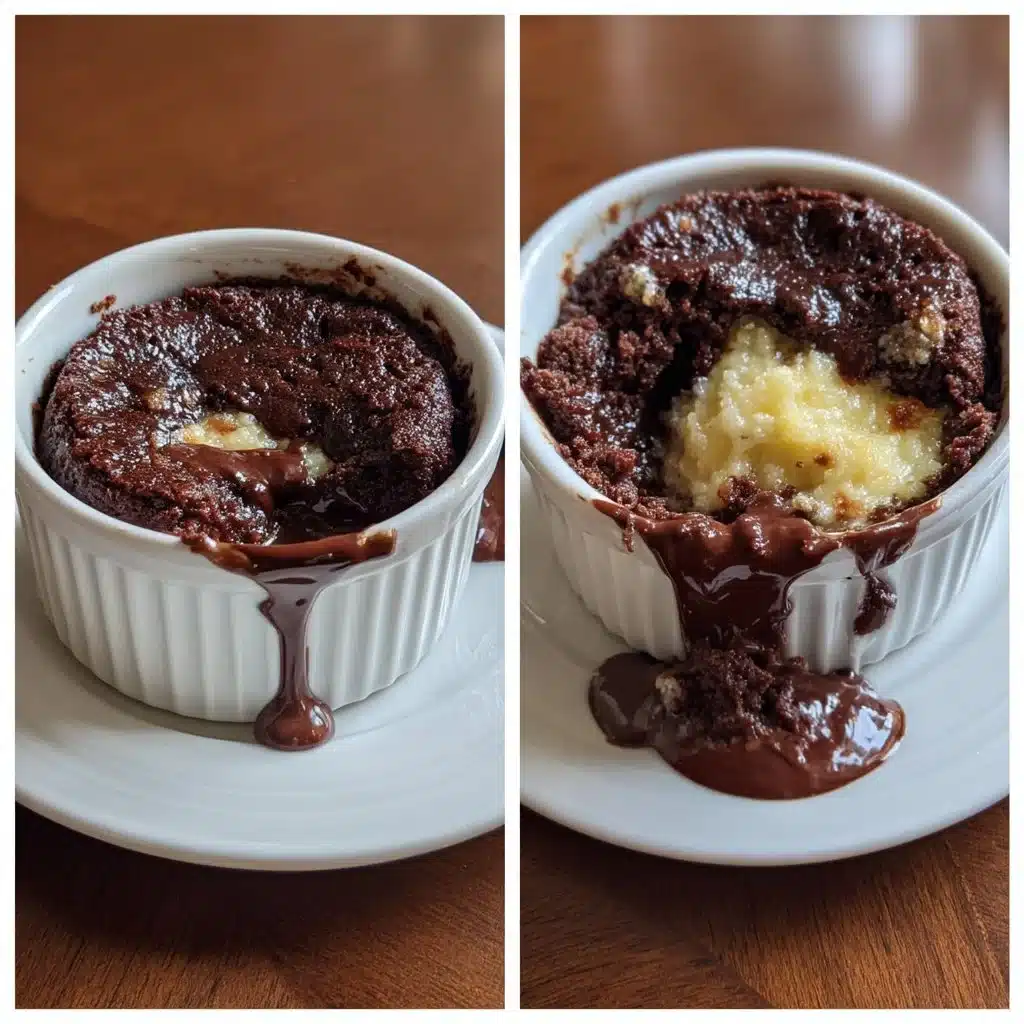 Molten Chocolate Mascarpone Lava Cakes