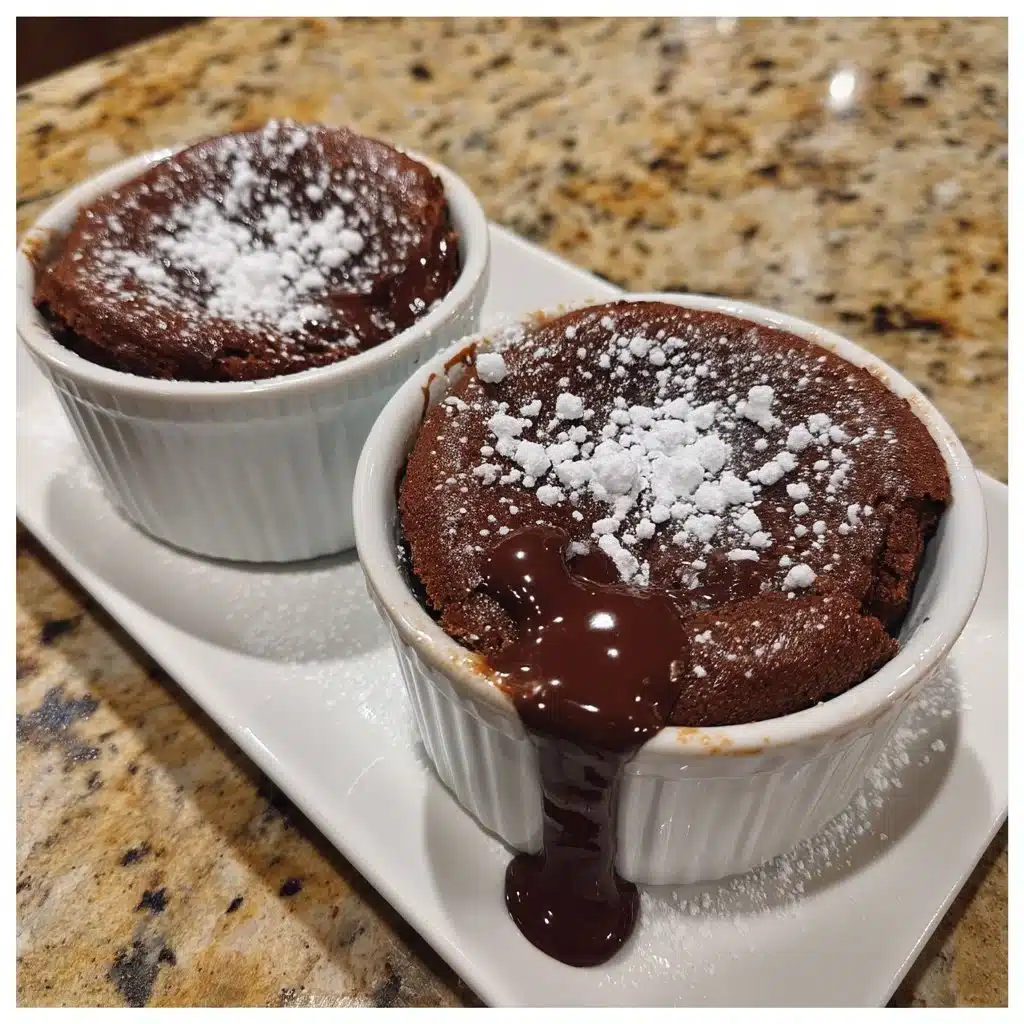 Molten Chocolate Mascarpone Lava Cakes