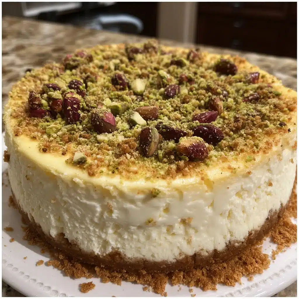 Pistachio Ricotta Cheesecake