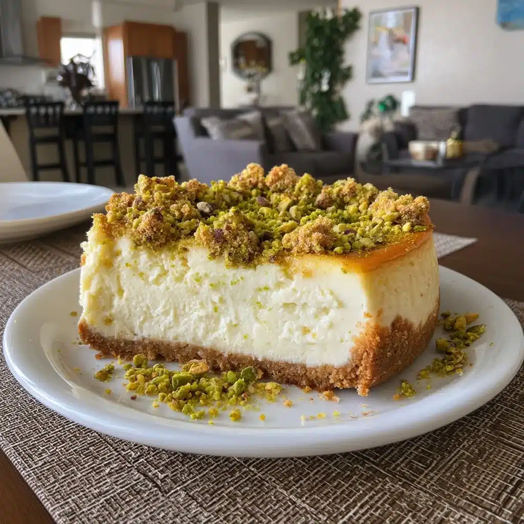 Pistachio Ricotta Cheesecake