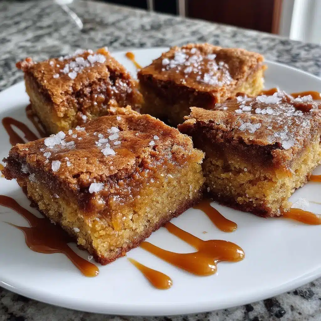 Salted Caramel Mascarpone Blondies