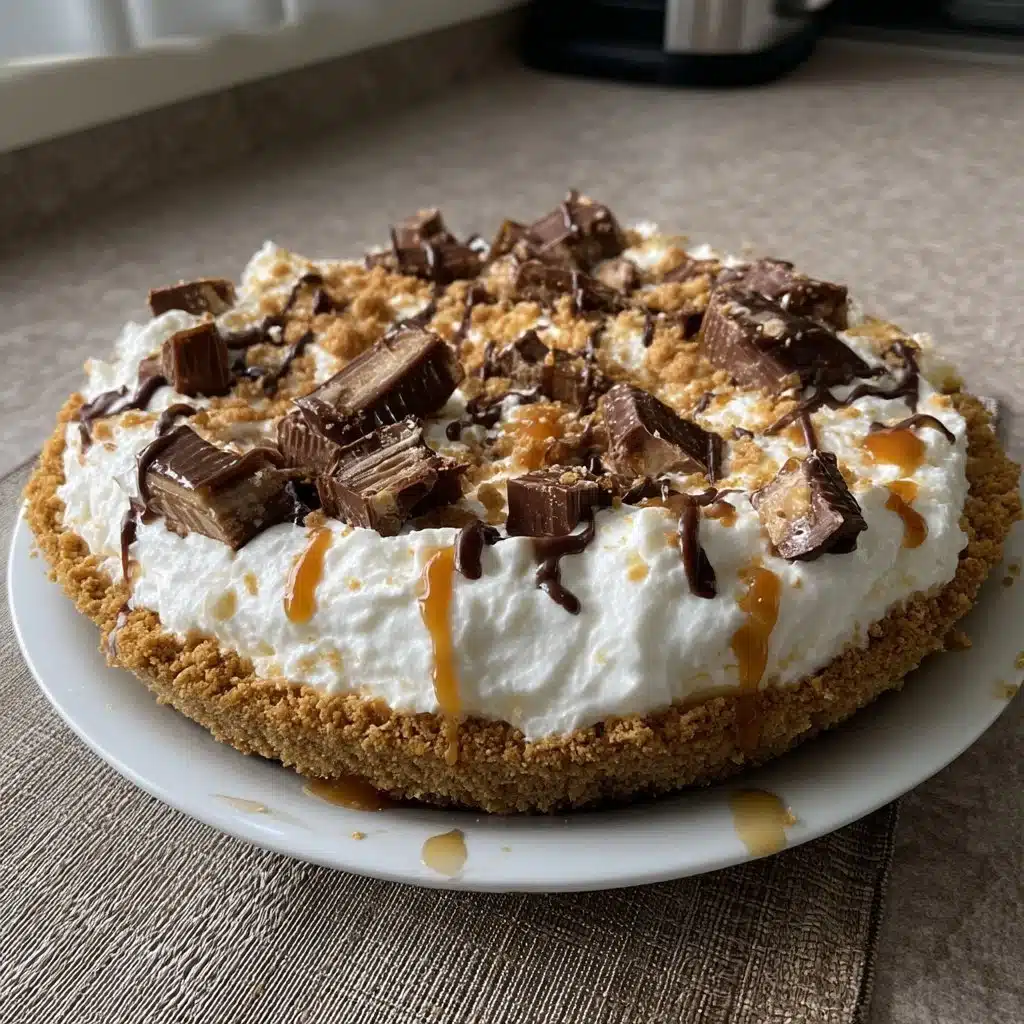 Snickers Mascarpone Icebox Pie