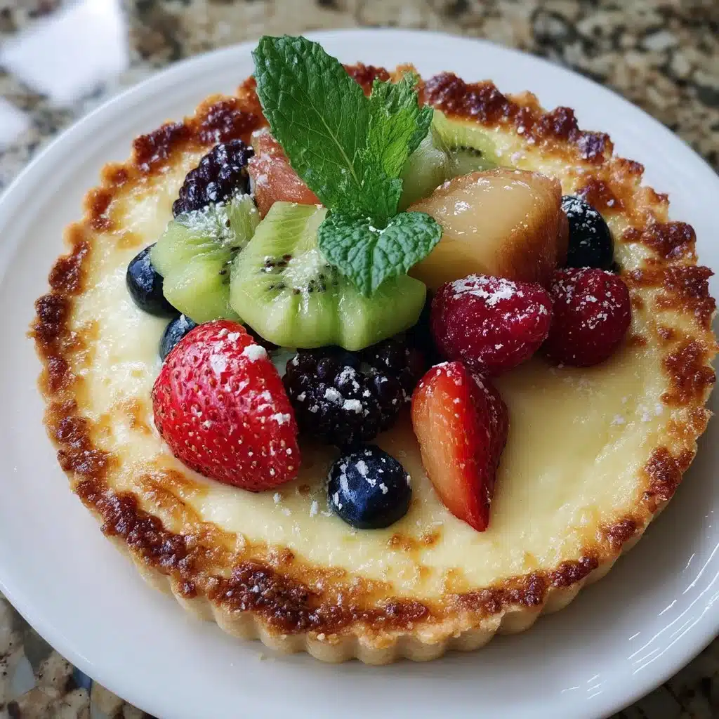 Spring Fruit Tart with Ricotta Custard