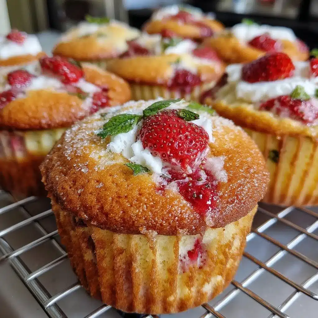 Spring Strawberry Ricotta Cupcakes