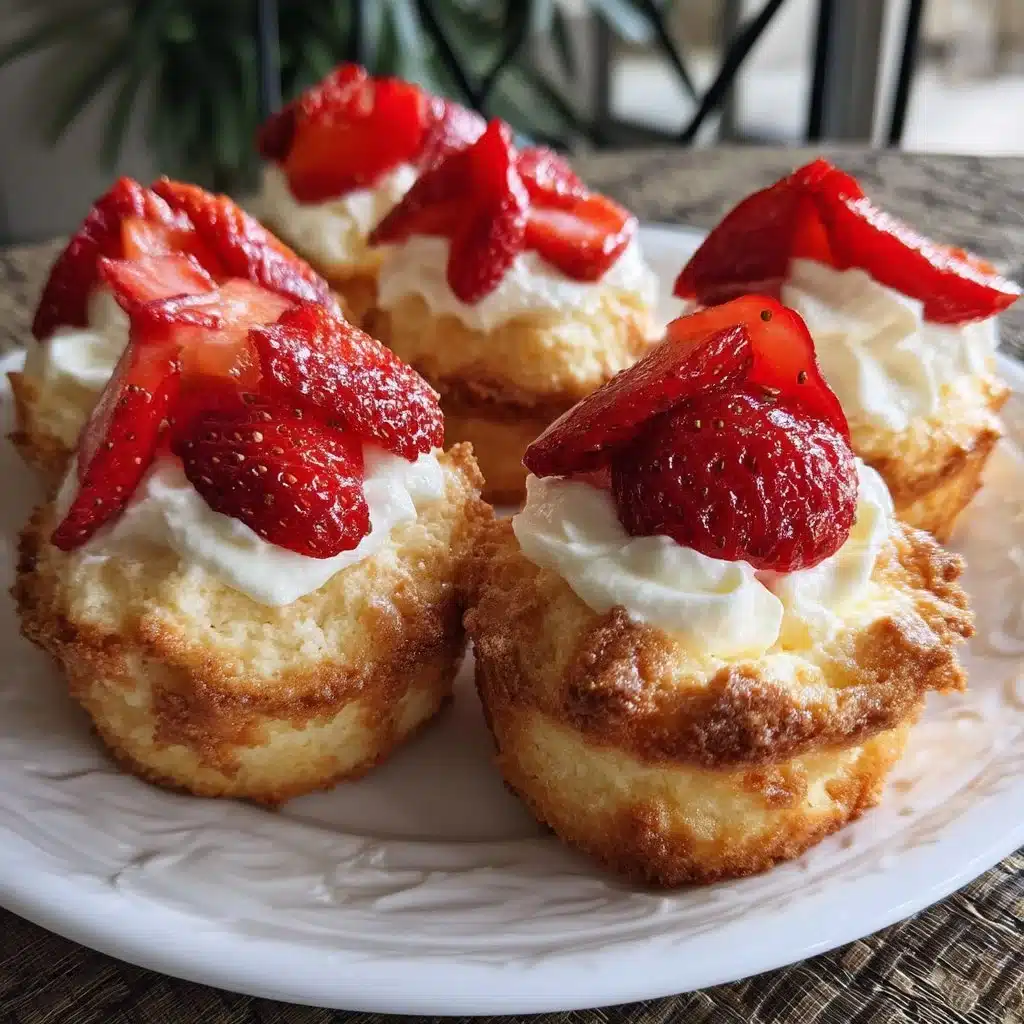 Strawberry Mascarpone Shortcake Cups