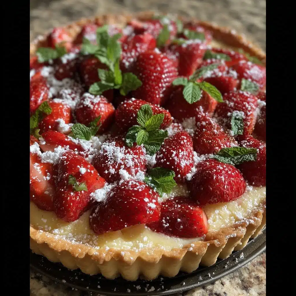 Strawberry Ricotta Tart 4 Delicious homemade Strawberry Ricotta Tart topped with fresh strawberries