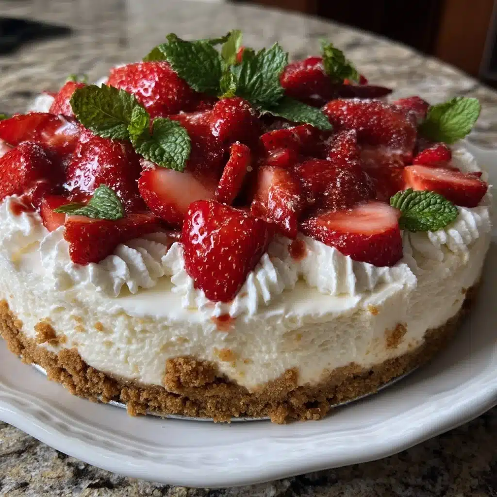 Strawberry Shortcake Cheesecake with Mascarpone