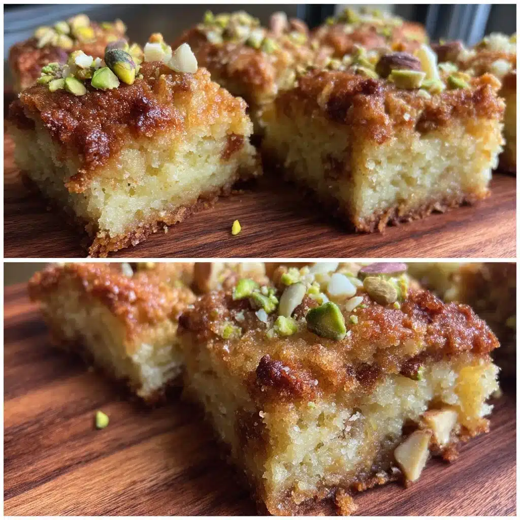 Almond Ricotta Blondie Squares with Pistachio Crunch 6 Almond Ricotta Blondie Squares with Pistachio Crunch