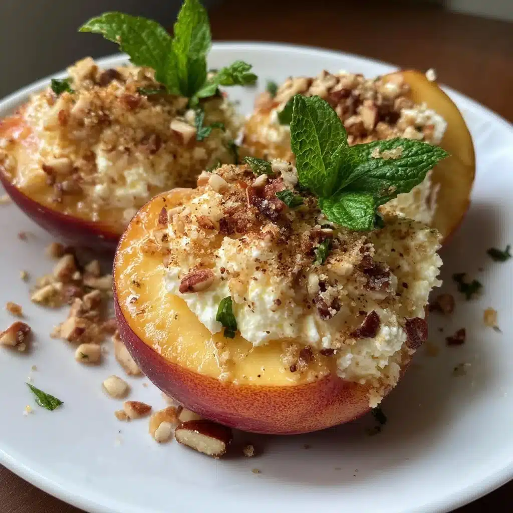 Almond Ricotta Peaches (Baked) 5 Almond Ricotta Peaches (Baked)