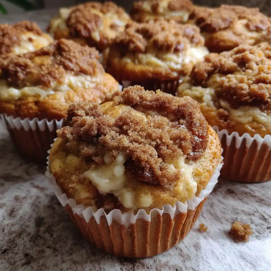 Banana Ricotta Muffins with Cinnamon Crumble 4 Delicious Banana Ricotta Muffins topped with a Cinnamon Crumble