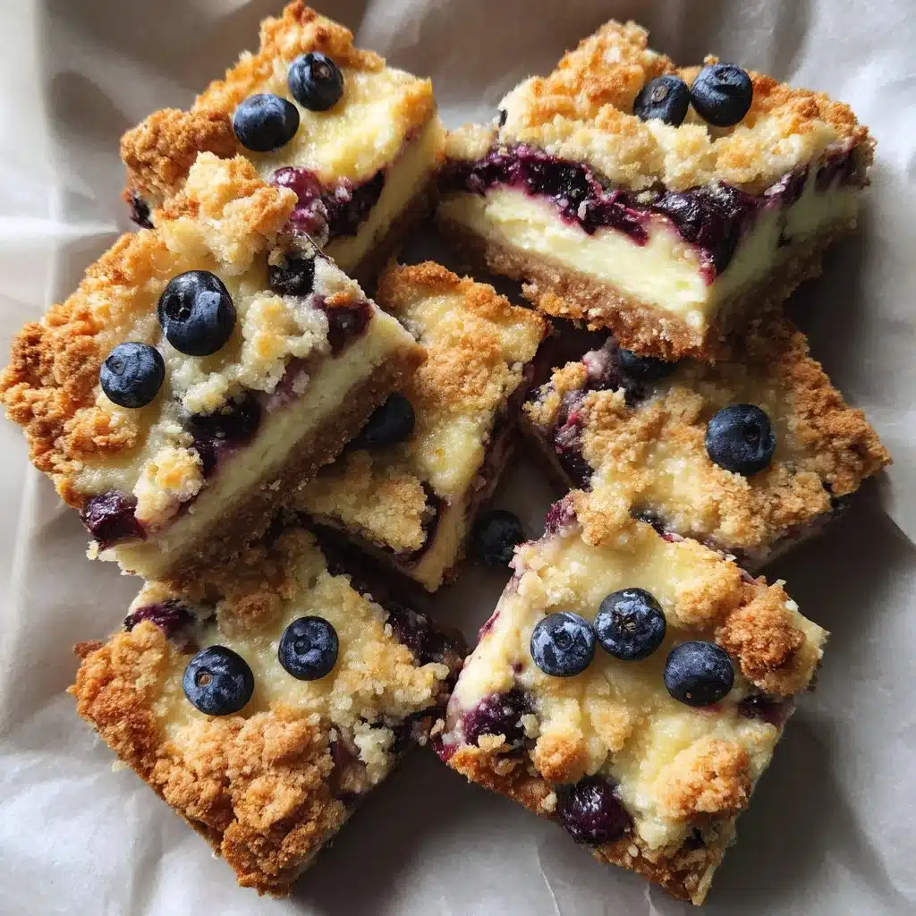 Blueberry Ricotta Crumb Bars