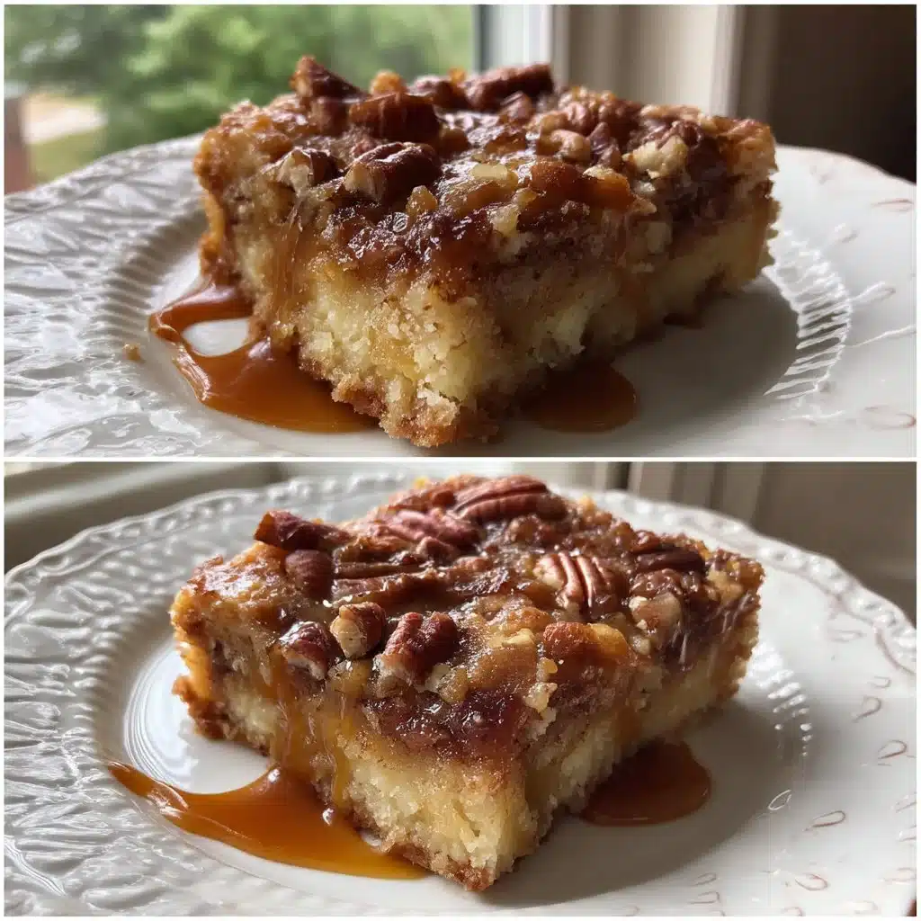 Caramel Pecan Ricotta Bars 1 Delicious Caramel Pecan Ricotta Bars topped with caramel and pecans