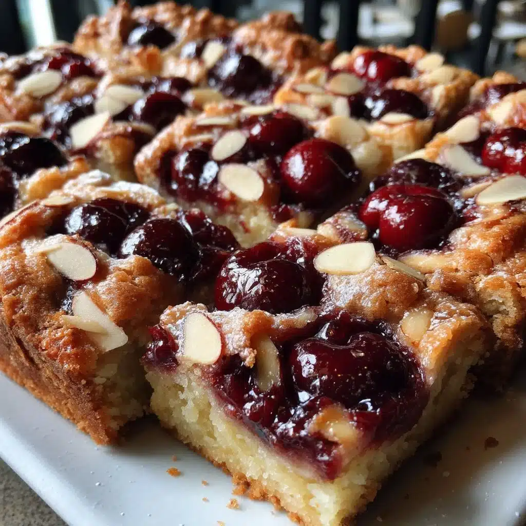 Cherry Almond Crostata Bars
