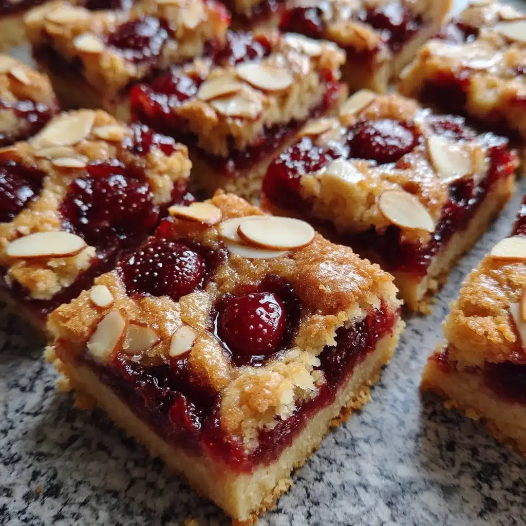 Cherry Almond Crostata Bars