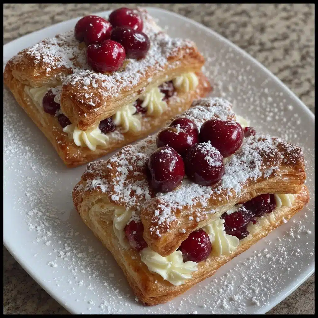Cherry Mascarpone Danish Rolls