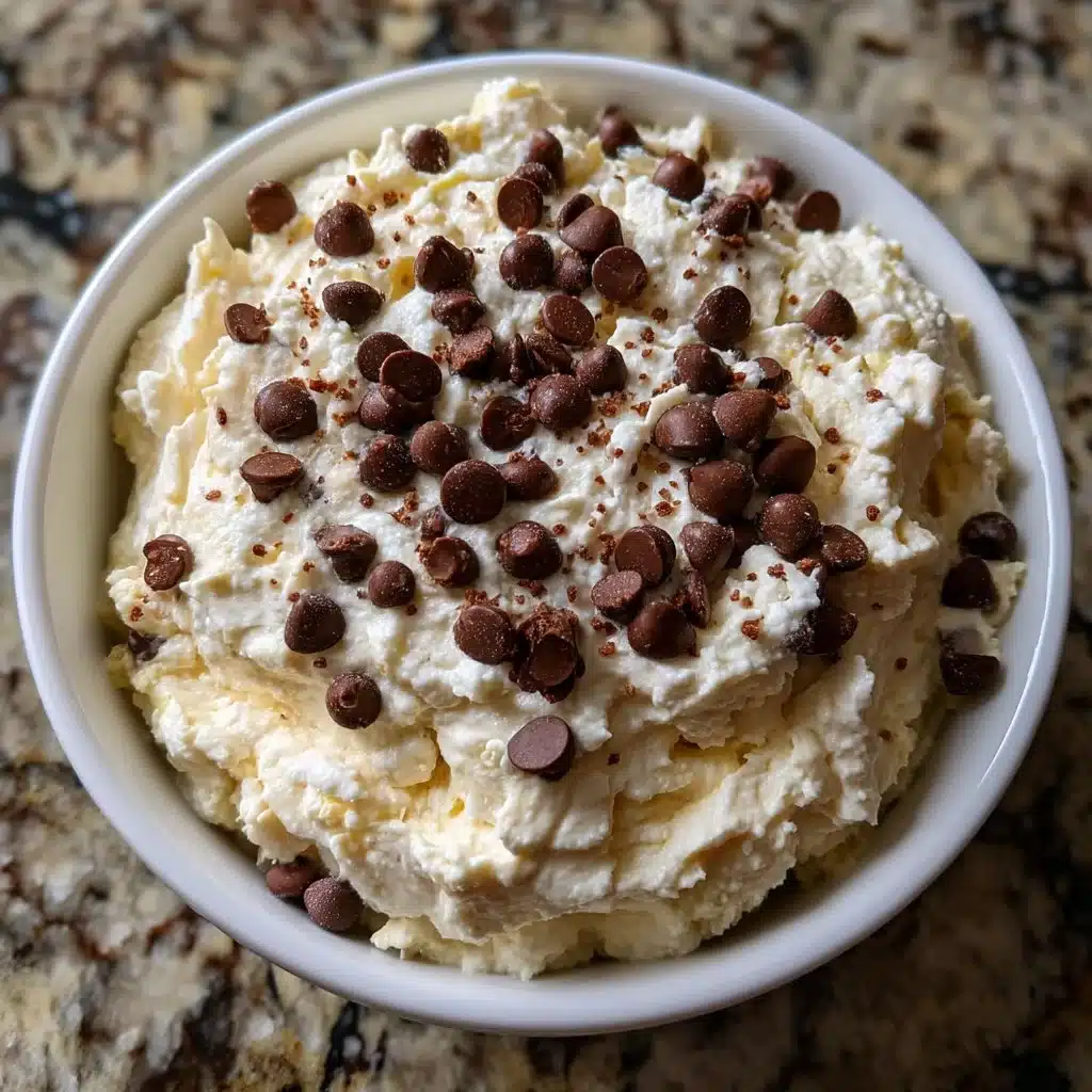 Delicious Chocolate Chip Cookie Dough Ricotta Dip without eggs