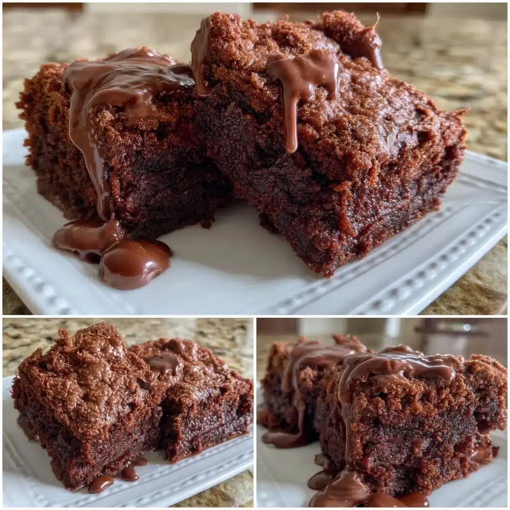 Chocolate Mascarpone Brownies 1 Deliciously rich Chocolate Mascarpone Brownies served on a plate