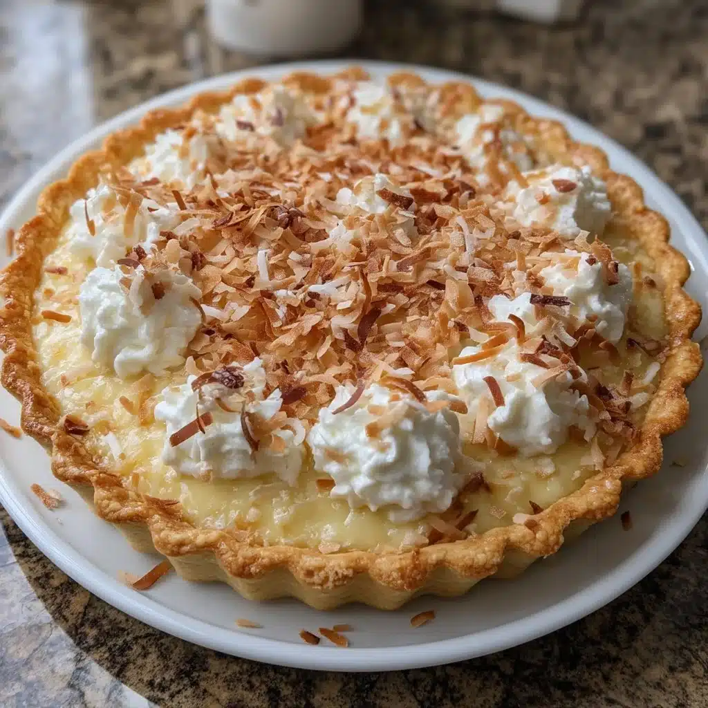 Coconut Mascarpone Cream Pie