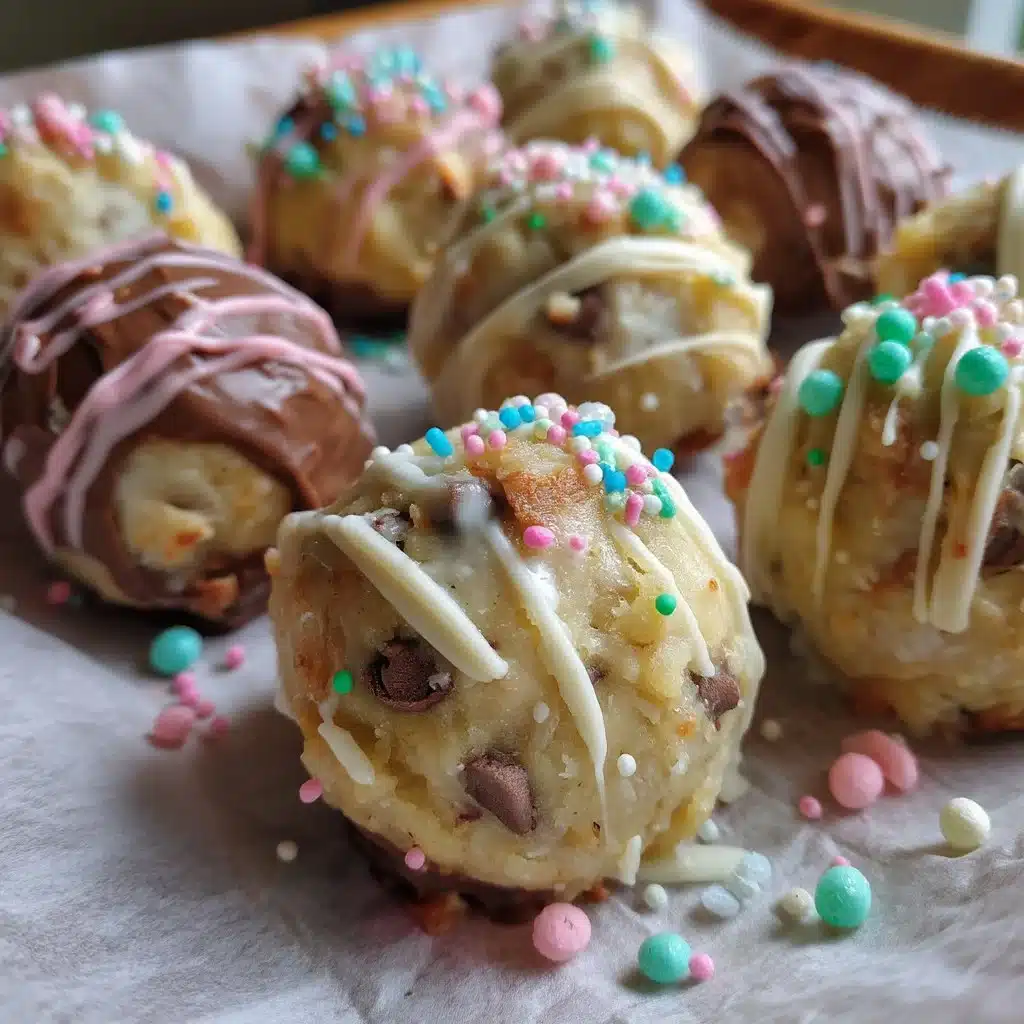 Easter Egg Cookie Dough Truffles