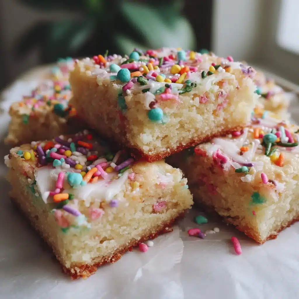 Easter Sprinkle Sugar Cookie Bars