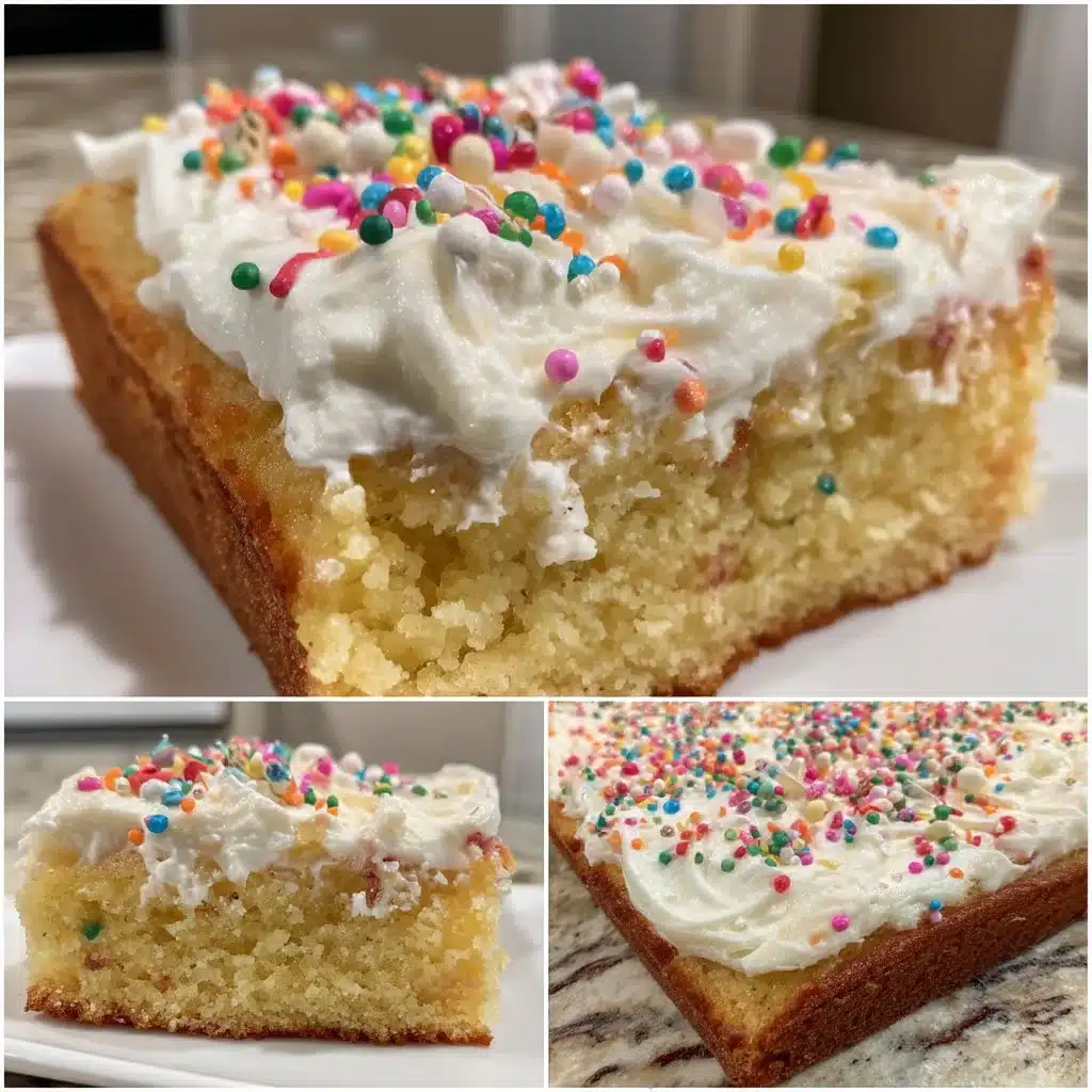 Graduation Sheet Cake with Vanilla Mascarpone Frosting