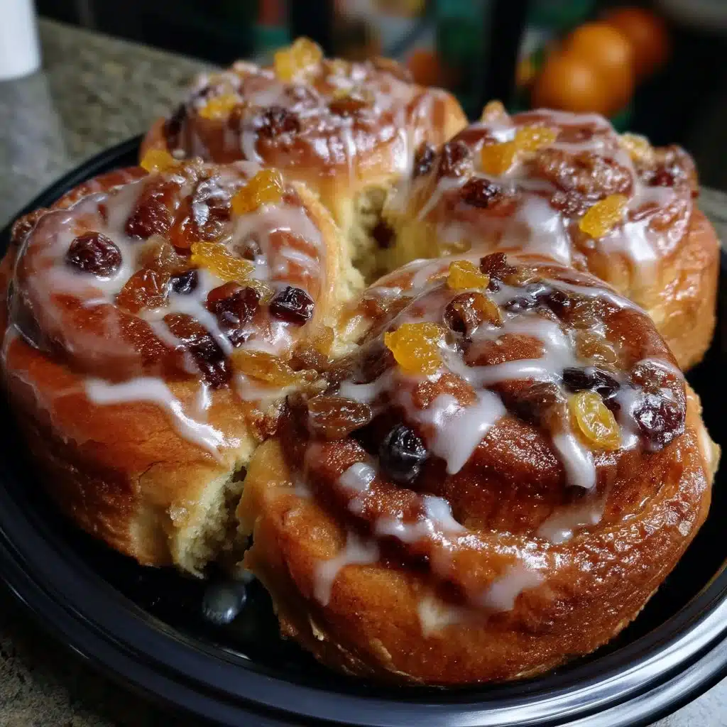 Hot Cross Bun Cinnamon Rolls – Soft & Fluffy – Orange Glaze