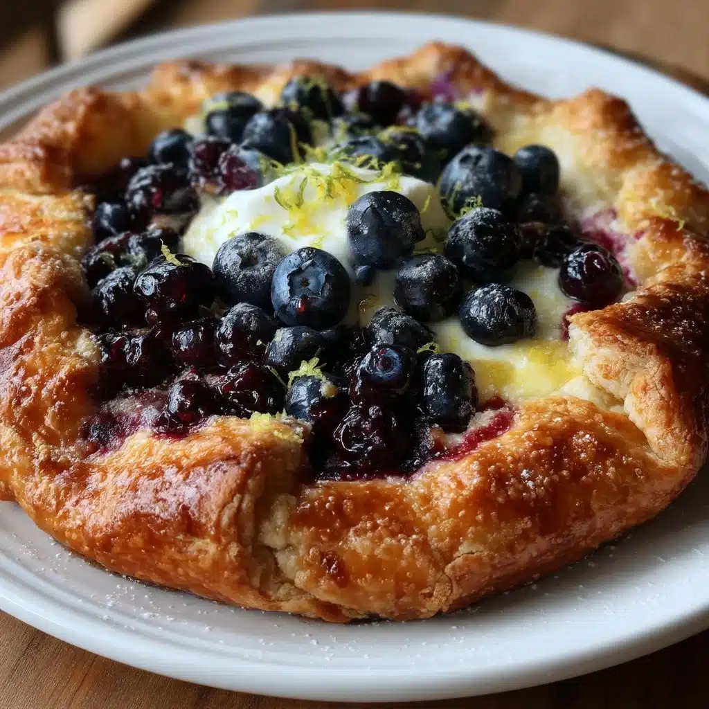 Lemon Blueberry Mascarpone Galette