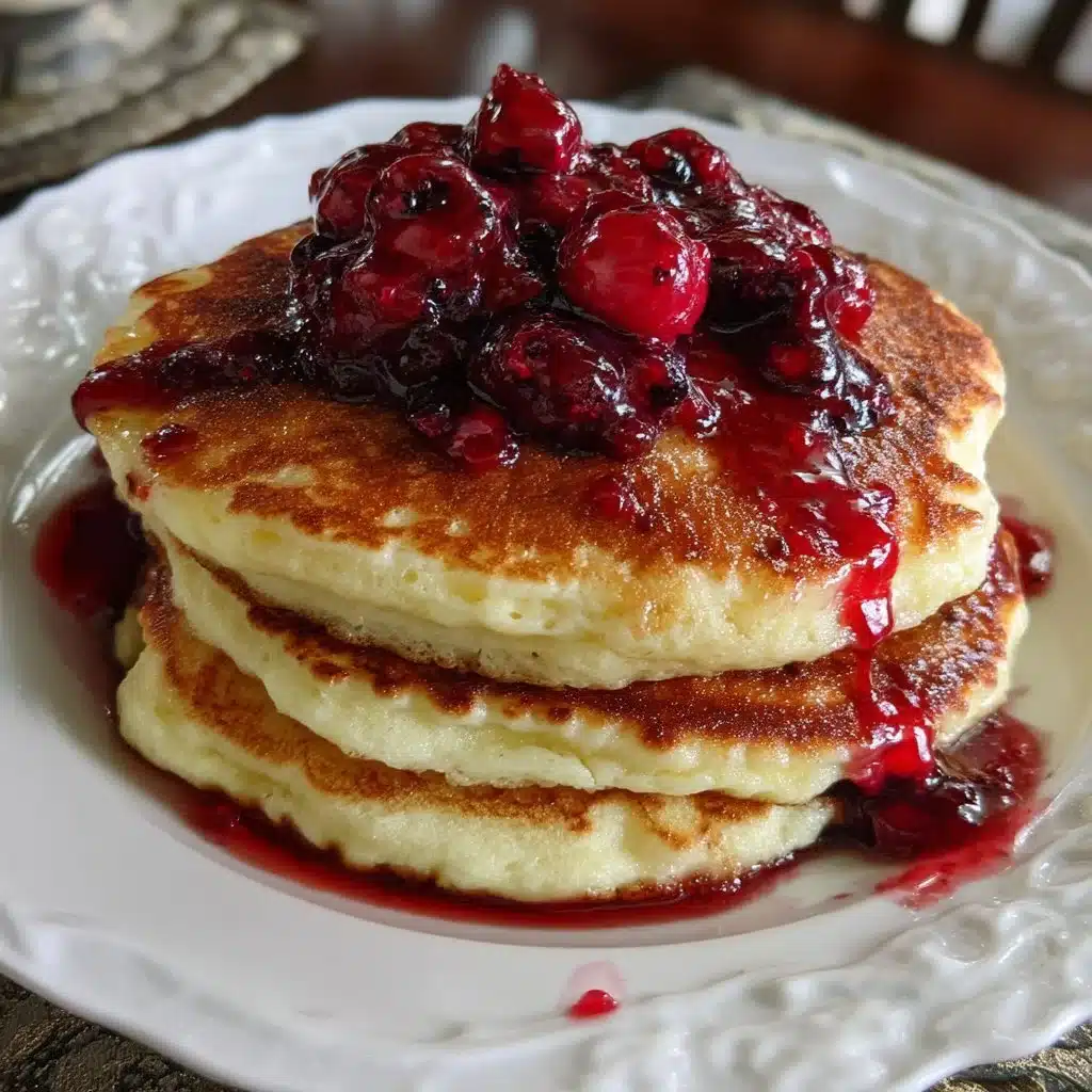 Limoncello Ricotta Pancakes with Berry Syrup 3 Limoncello Ricotta Pancakes with Berry Syrup