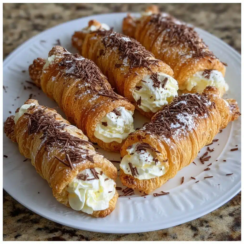 Mascarpone Cream Horns