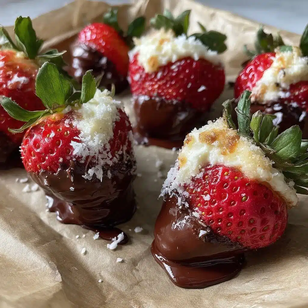 Mascarpone Filled Strawberries (Chocolate Dipped)