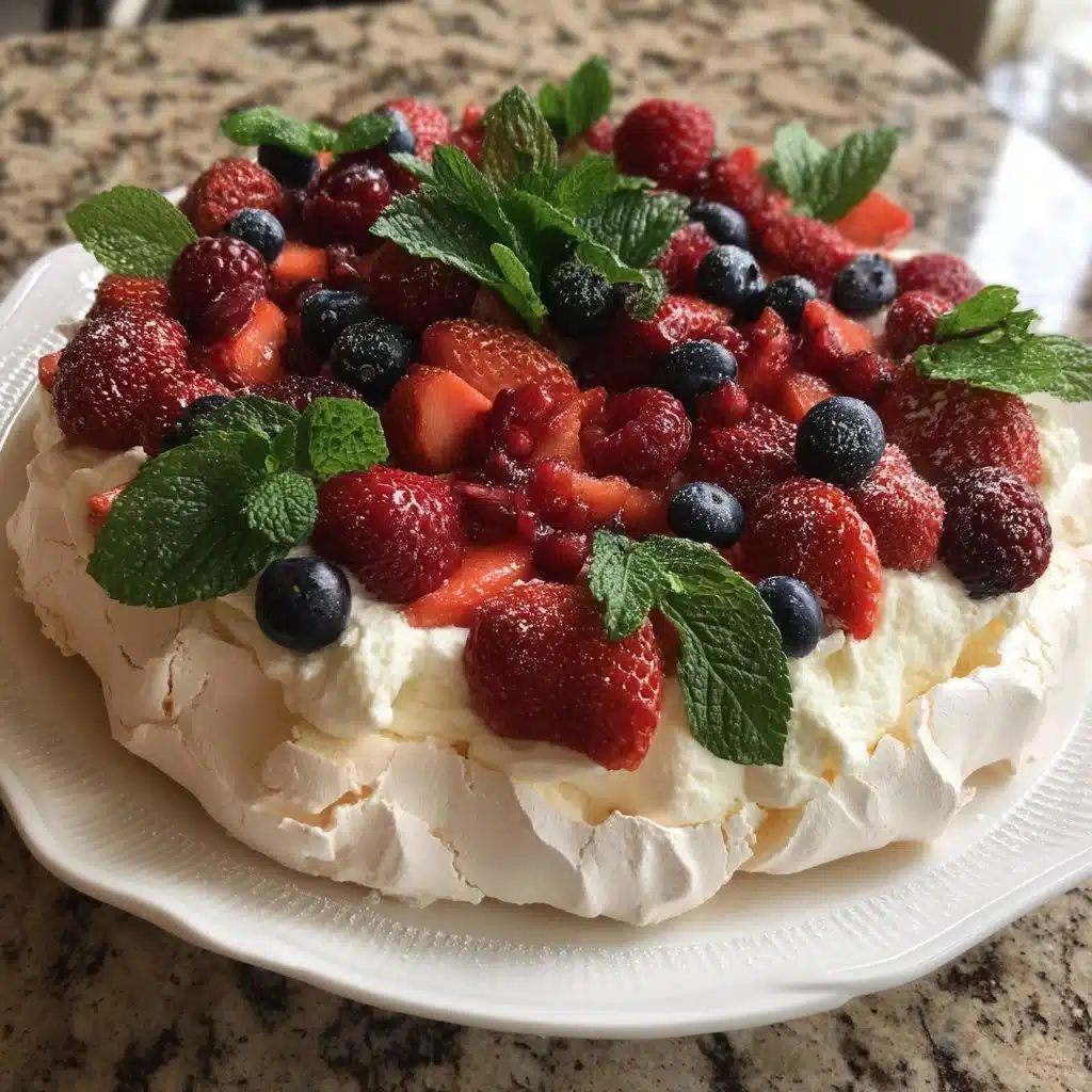 Mascarpone Pavlova with Berries