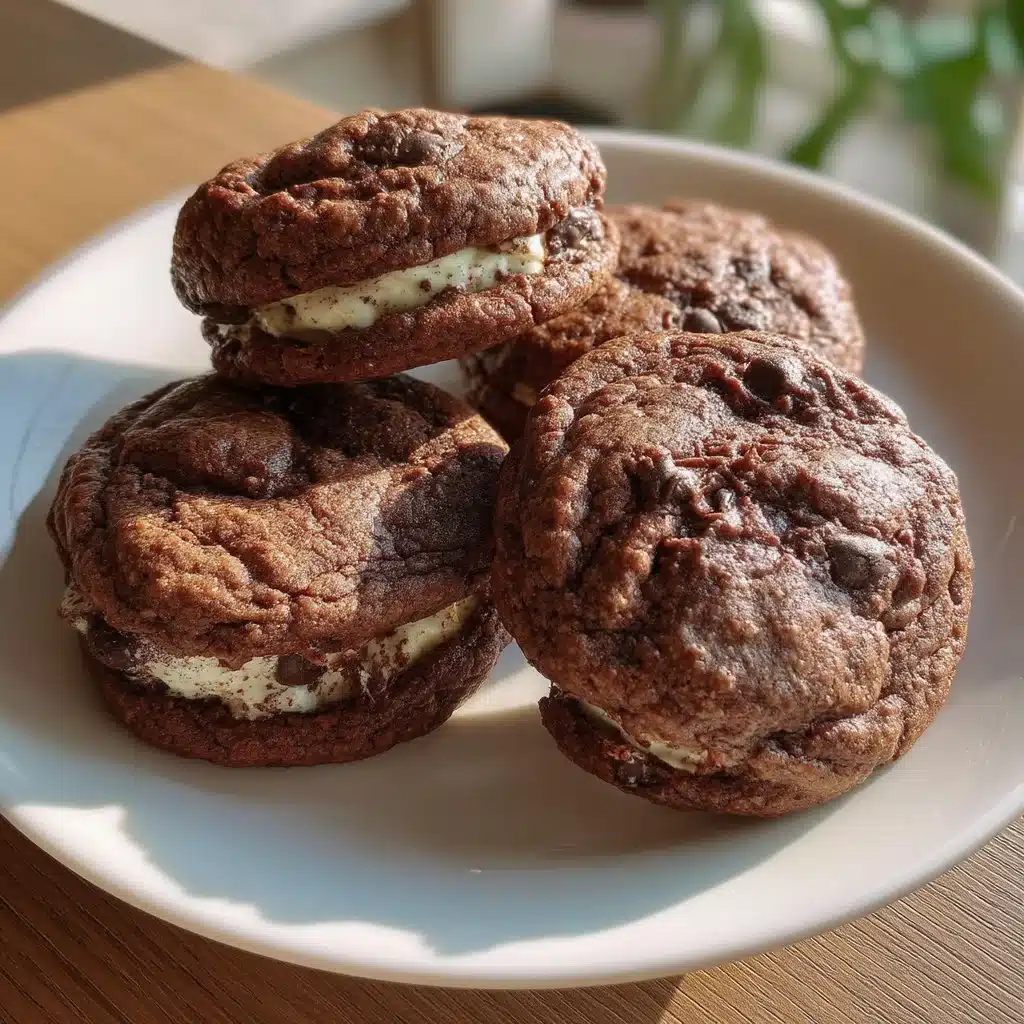Mascarpone Stuffed Chocolate Cookies 2 Mascarpone Stuffed Chocolate Cookies