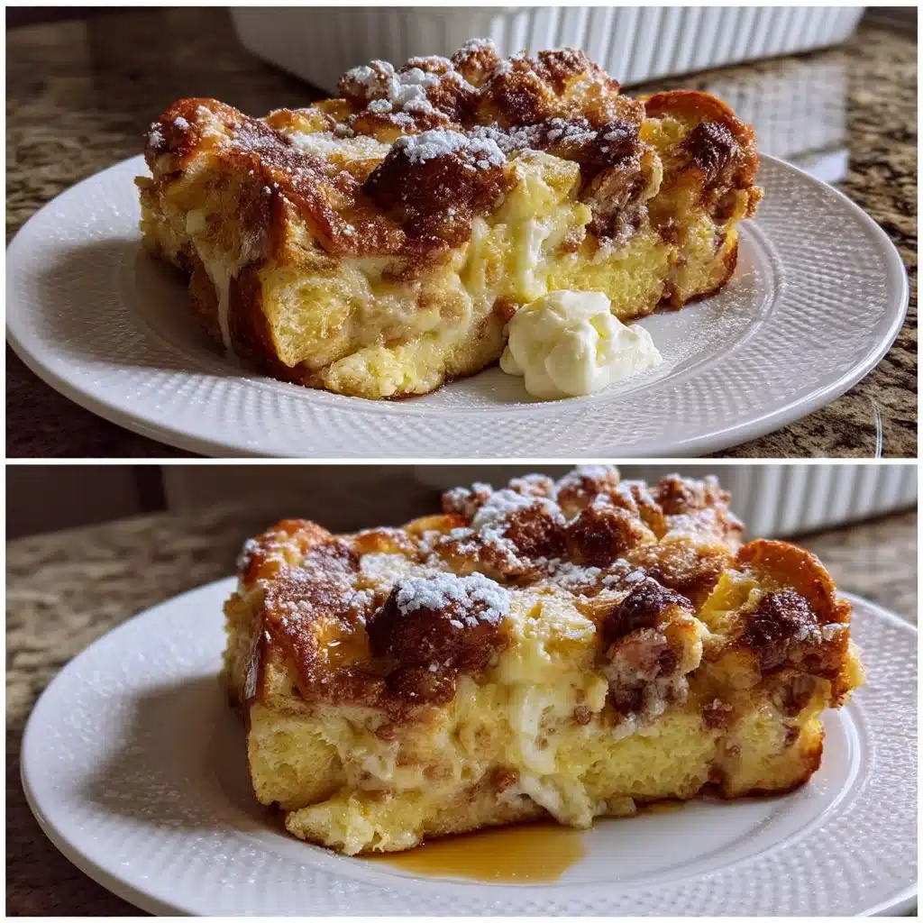 Mascarpone Stuffed French Toast Casserole