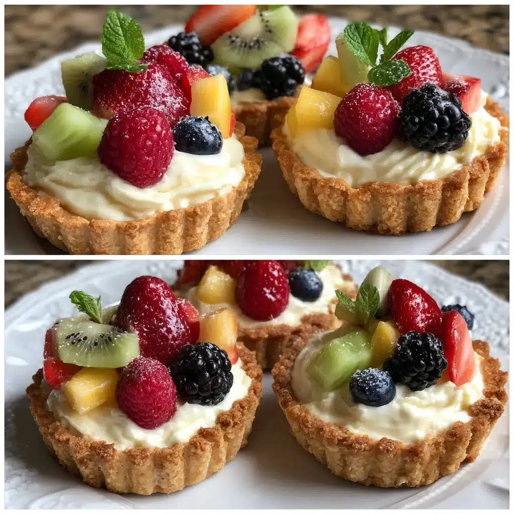 Mini Italian Cream Tarts with Mascarpone + Fruit