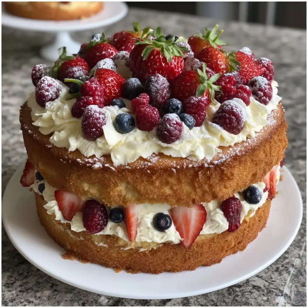 Mother’s Day Berry Chantilly Cake with Mascarpone Cream