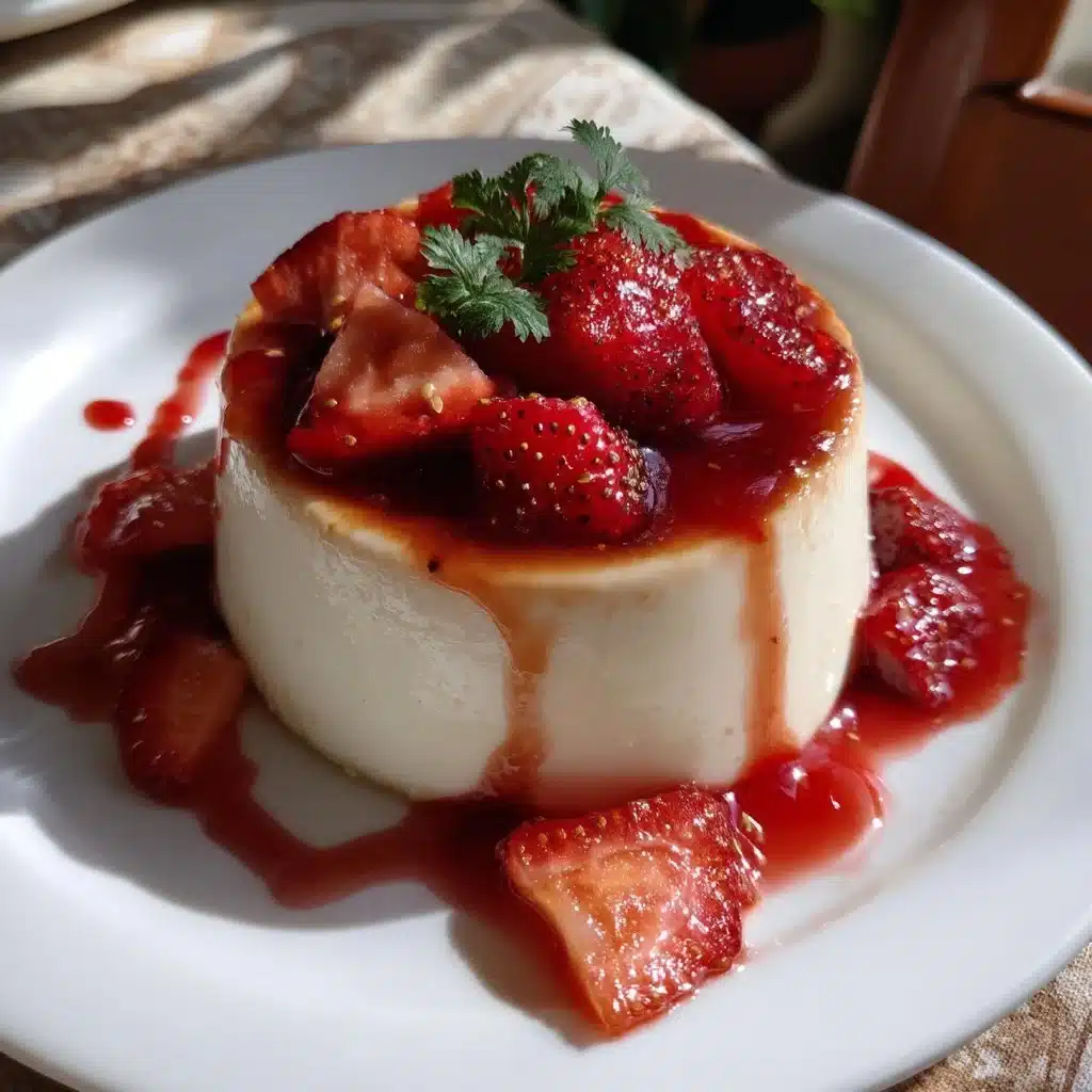 Mother’s Day Strawberry Panna Cotta