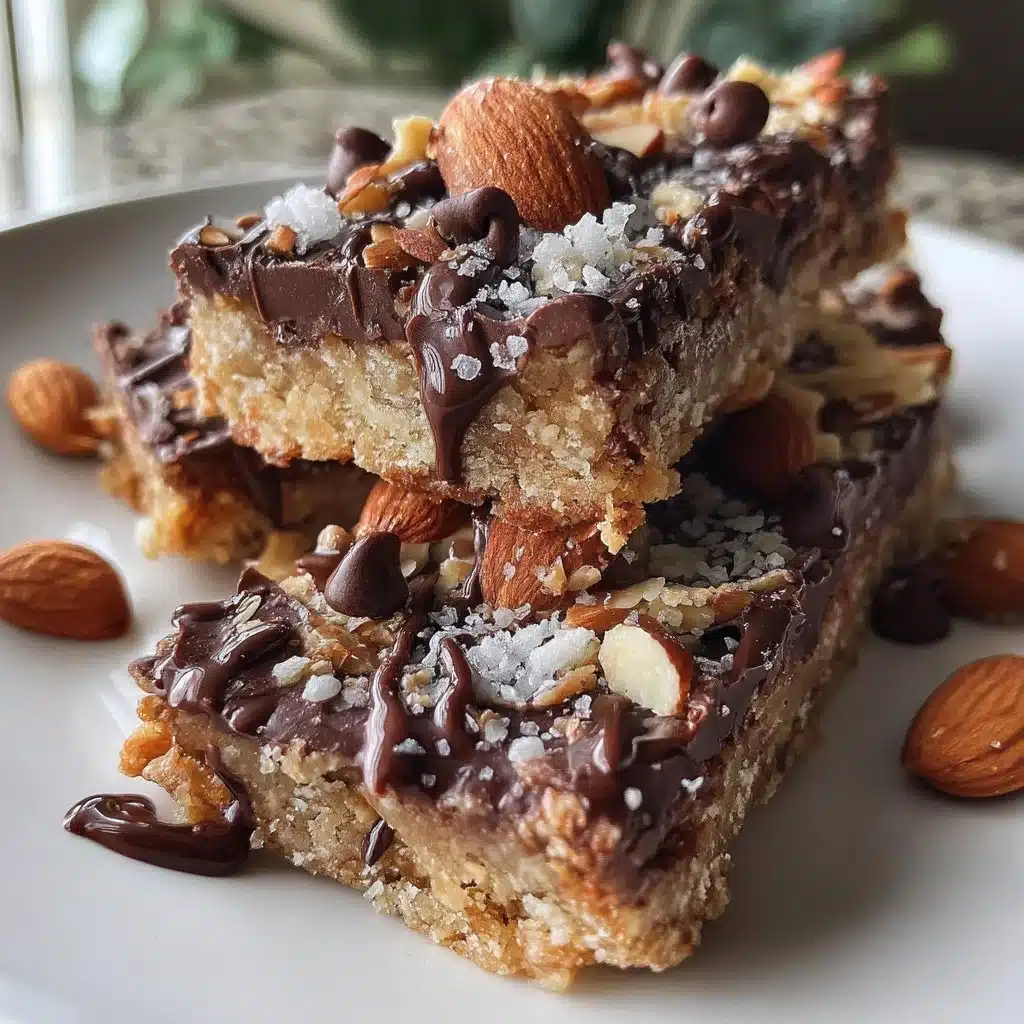 No-Bake Chocolate Almond Bars 2 No-Bake Chocolate Almond Bars