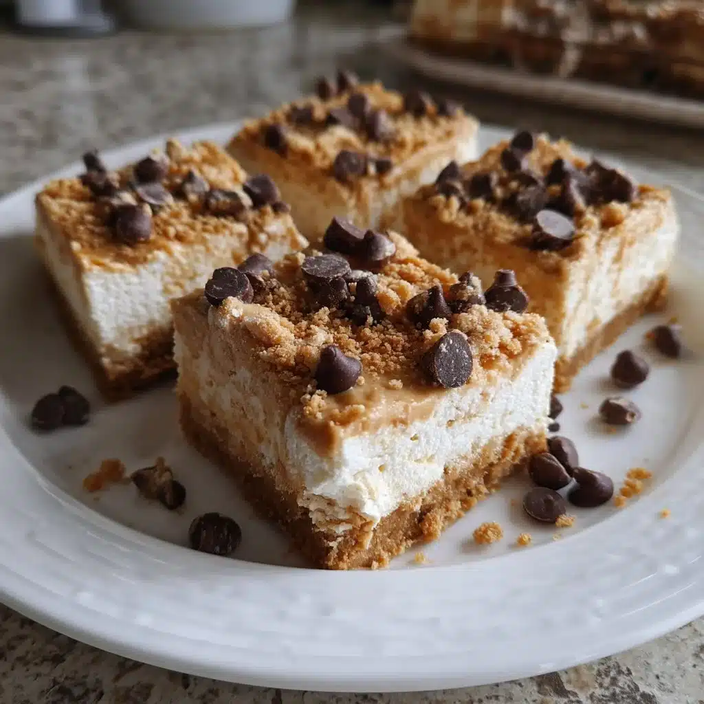 No-Bake Peanut Butter Cheesecake Squares 6 No-Bake Peanut Butter Cheesecake Squares