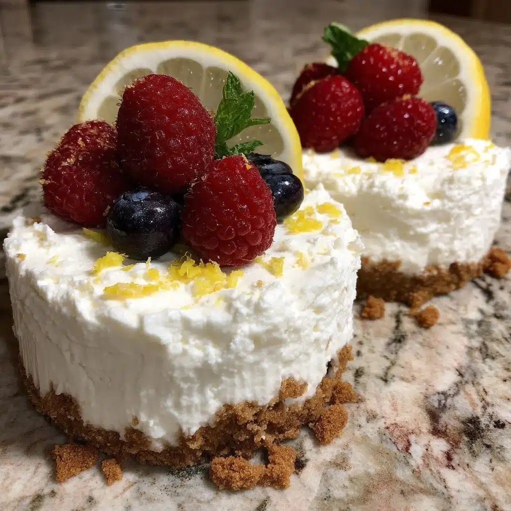 No-Bake Ricotta Cheesecake Cups with Lemon Zest