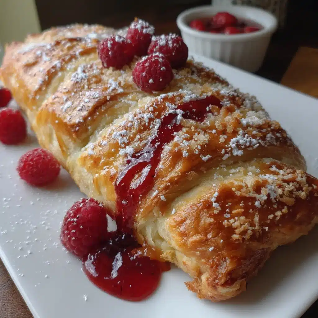 Raspberry Mascarpone Danish Braid
