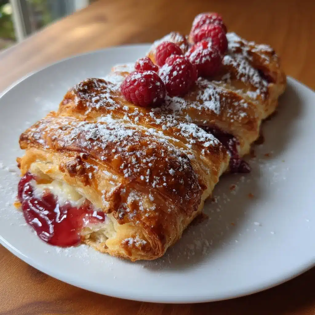 Raspberry Mascarpone Danish Braid
