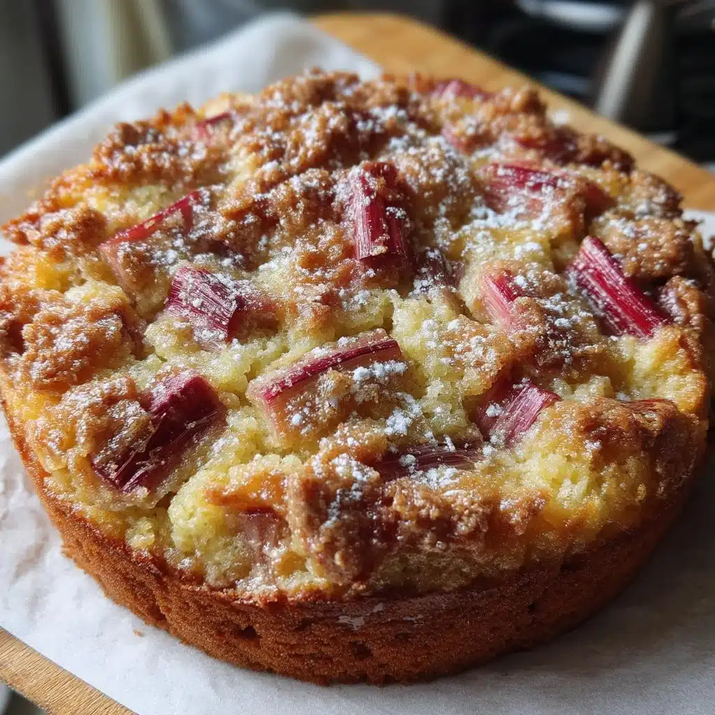 Rhubarb Ricotta Breakfast Cake
