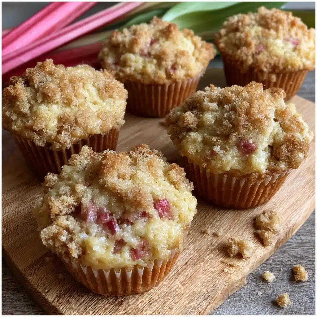 Rhubarb Streusel Muffins 1 Rhubarb Streusel Muffins