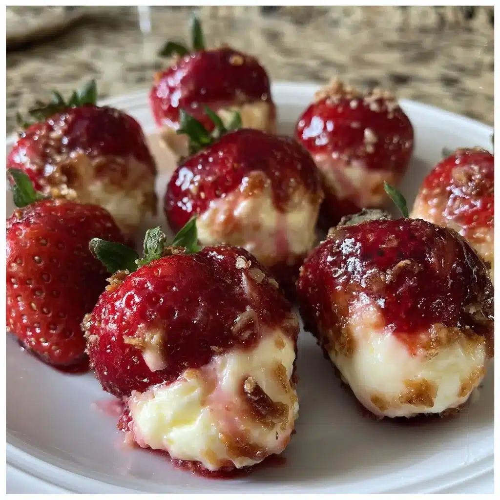 Ricotta Cheesecake Stuffed Strawberries (No-Bake)