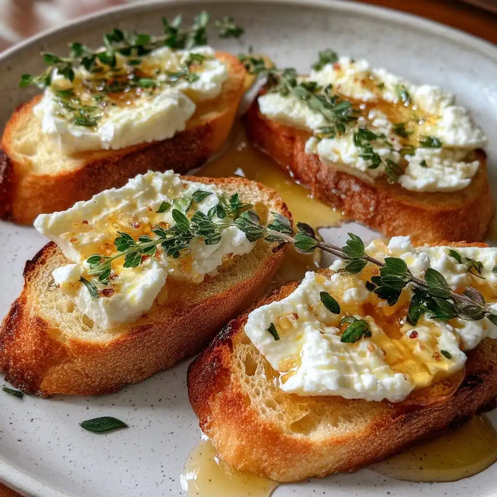 Ricotta & Honey Crostini