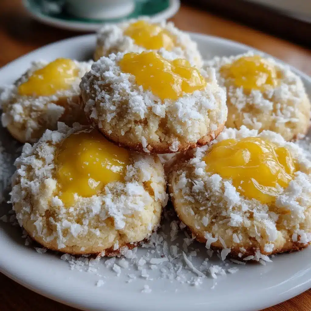 Ricotta Lemon Curd Thumbprint Cookies