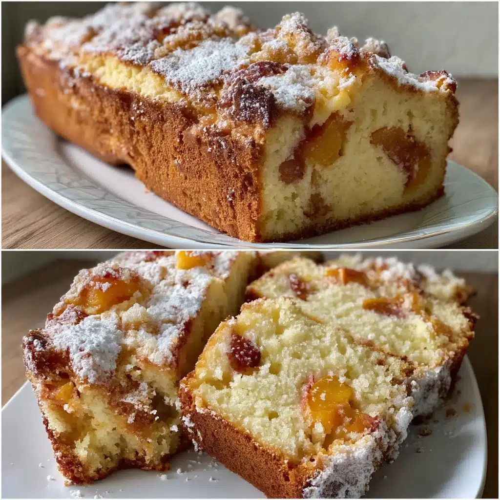 Ricotta Peach Pound Cake