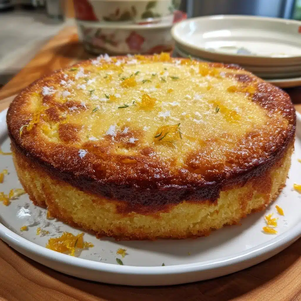 Ricotta Polenta Cake with Orange Zest
