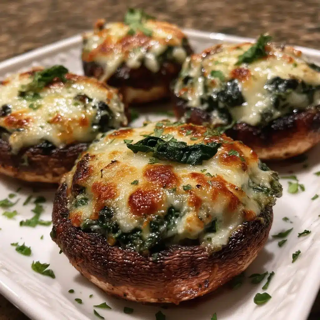 Spinach Ricotta Stuffed Portobello Mushrooms