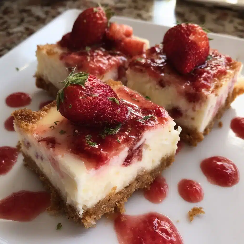 Strawberry Lemonade Cheesecake Bars 3 Strawberry Lemonade Cheesecake Bars